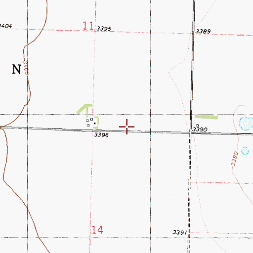 Topographic Map of Walnut Grove School (historical), KS