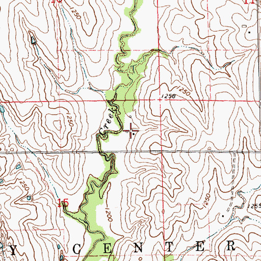 Topographic Map of Clay County Farm (historical), KS