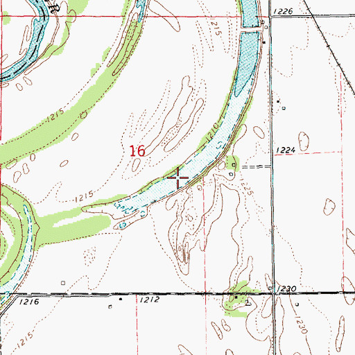Topographic Map of Stillwater Lake, KS