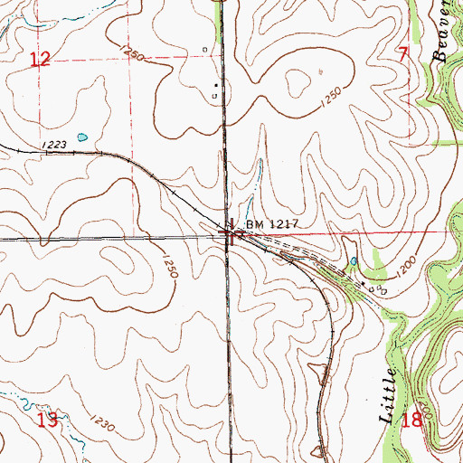Topographic Map of Albright Switch (historical), KS