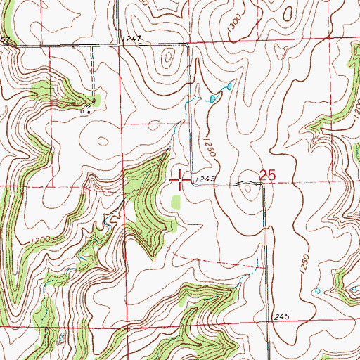 Topographic Map of Baldwin School (historical), KS