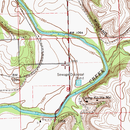 Topographic Map of Coburn School (historical), KS