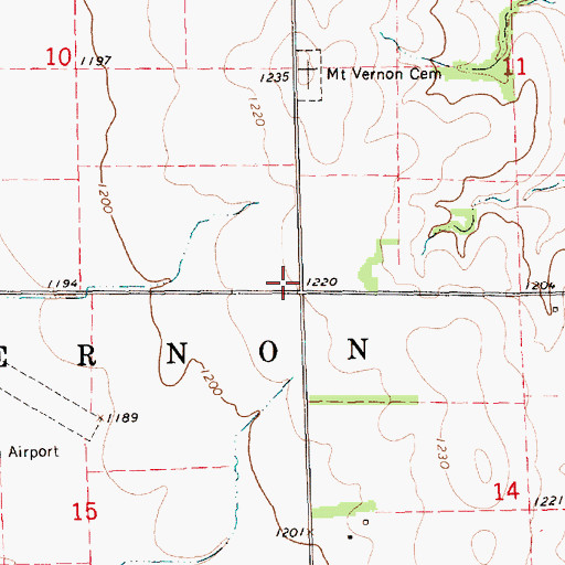 Topographic Map of Elsberry School (historical), KS