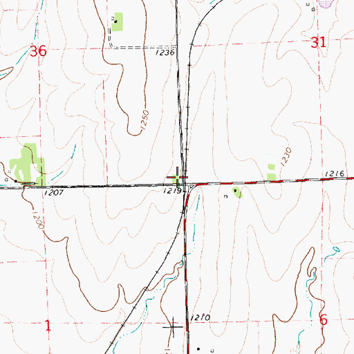 Topographic Map of Fair View School (historical), KS