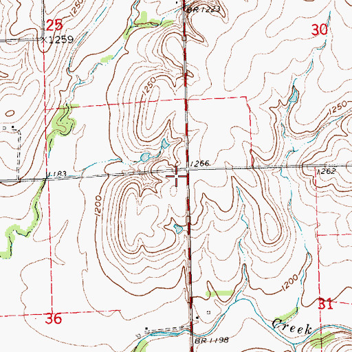 Topographic Map of Fairview School (historical), KS