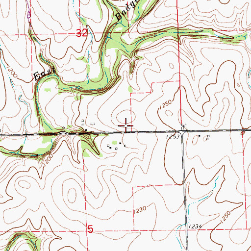 Topographic Map of Fairview School (historical), KS