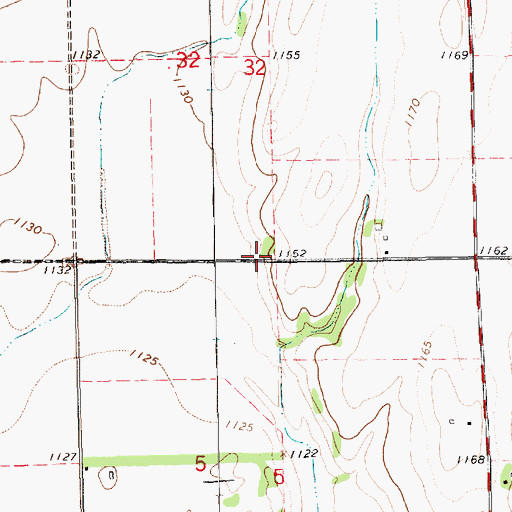 Topographic Map of Hill View School (historical), KS