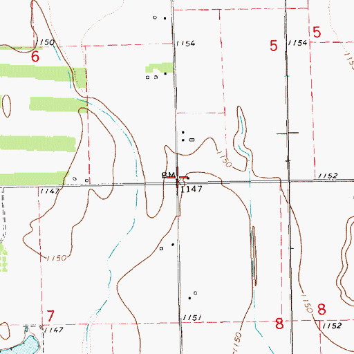 Topographic Map of Jackson School (historical), KS