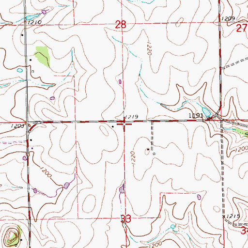 Topographic Map of Liberty School (historical), KS