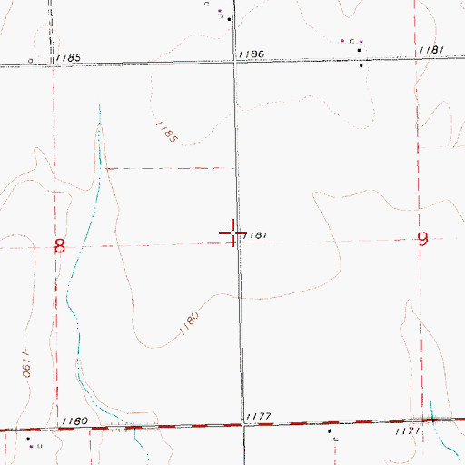 Topographic Map of Mercer School (historical), KS