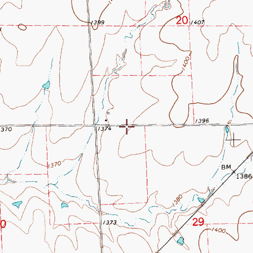 Topographic Map of Omnia School (historical), KS