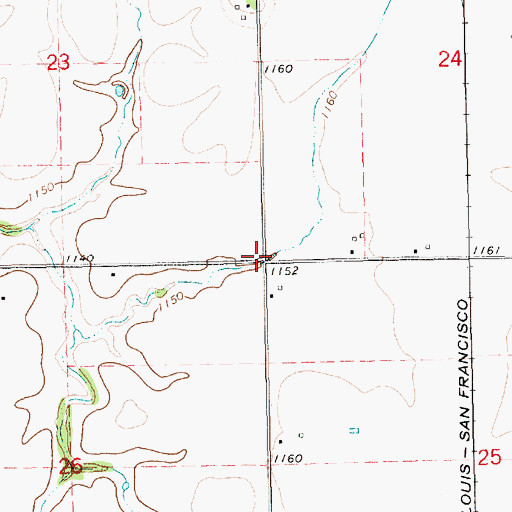 Topographic Map of Pleasant Valley Church (historical), KS