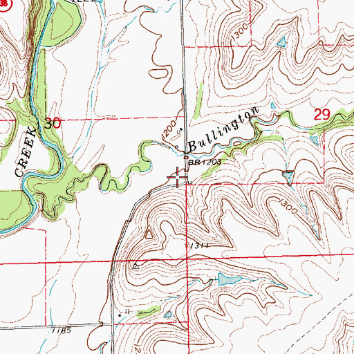 Topographic Map of Star Valley School (historical), KS