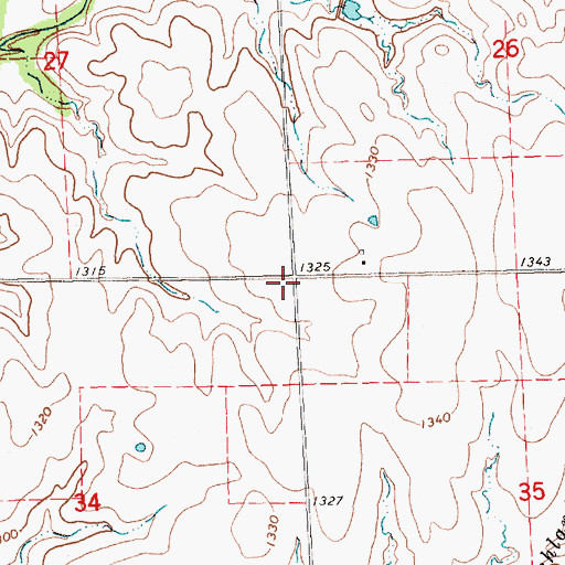Topographic Map of Summit School (historical), KS