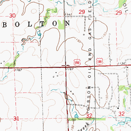 Topographic Map of Thacher School (historical), KS