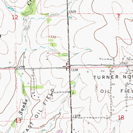Topographic Map of Victor Point School (historical), KS