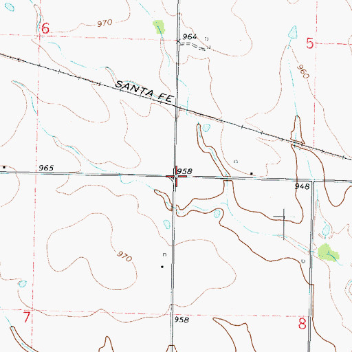 Topographic Map of Bayless School (historical), KS