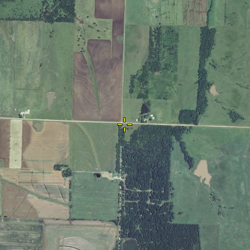 Aerial/Satellite Image of Fairview School (historical), KS