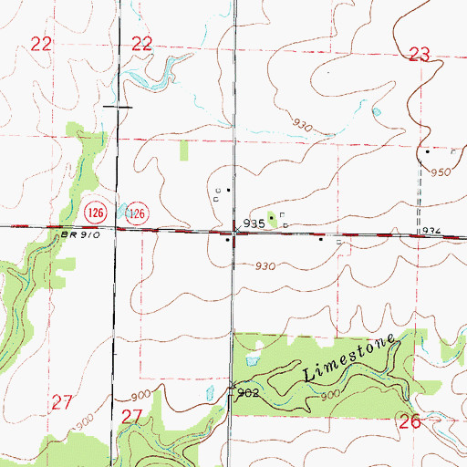 Topographic Map of Gem School (historical), KS
