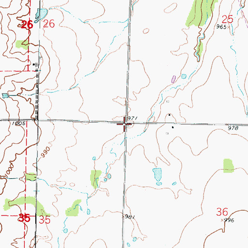 Topographic Map of Hadley School (historical), KS