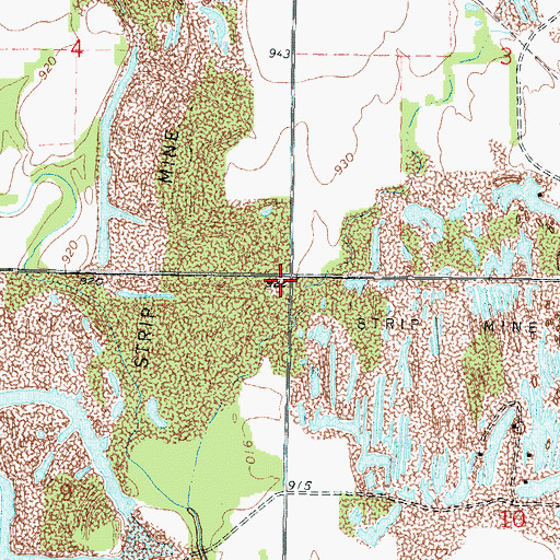 Topographic Map of Harmony School (historical), KS