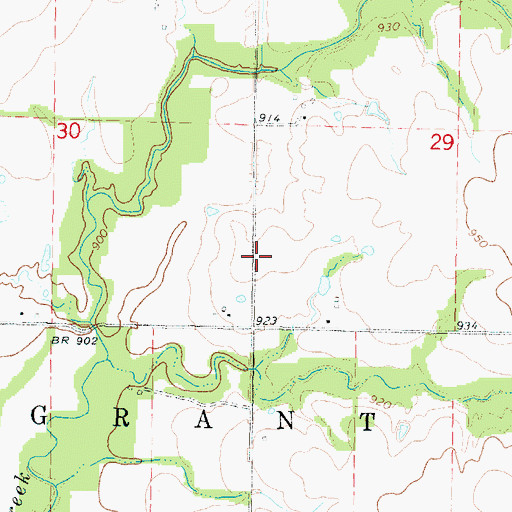 Topographic Map of Idell School (historical), KS