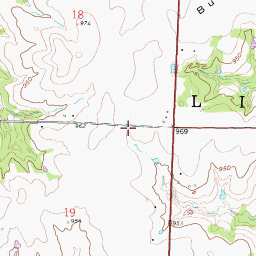 Topographic Map of Keplinger School (historical), KS