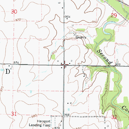 Topographic Map of Liberty School (historical), KS