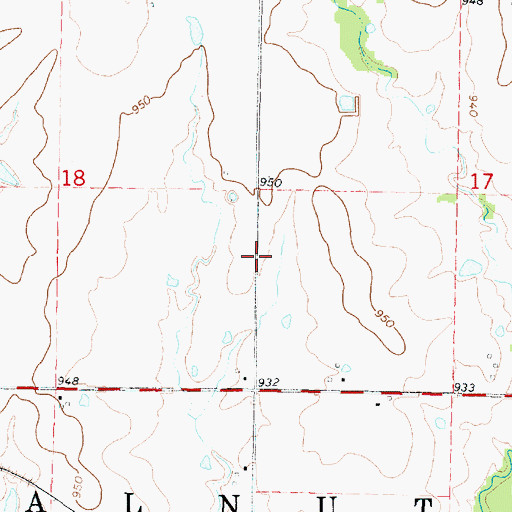 Topographic Map of Maple Grove School (historical), KS