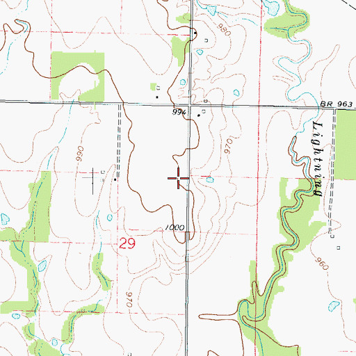 Topographic Map of Meyers School (historical), KS