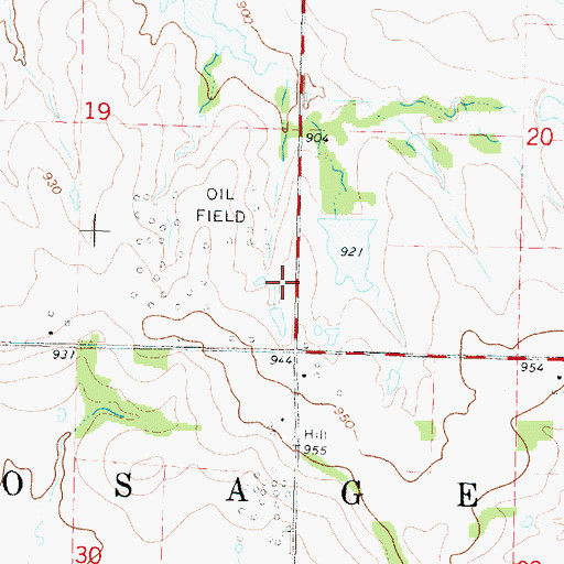 Topographic Map of Mount Pleasant School (historical), KS