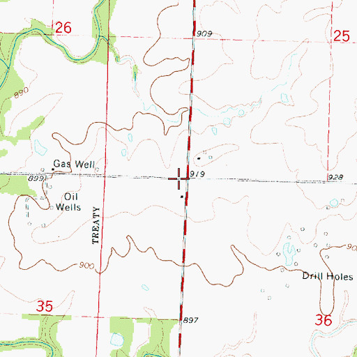 Topographic Map of Osborn School (historical), KS