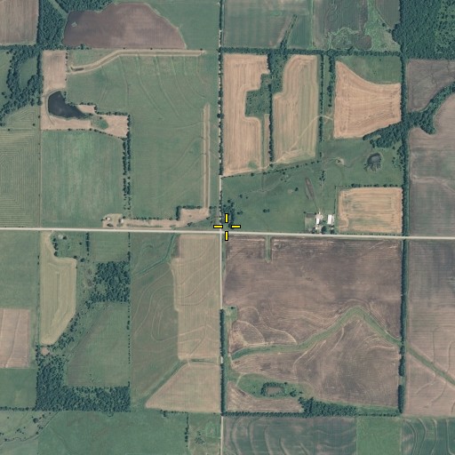 Aerial/Satellite Image of Ozark School (historical), KS