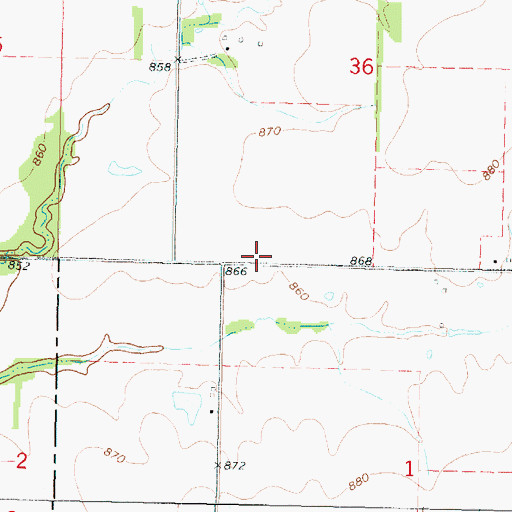 Topographic Map of Quick School (historical), KS