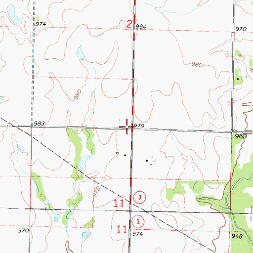 Topographic Map of Star of Hope School (historical), KS