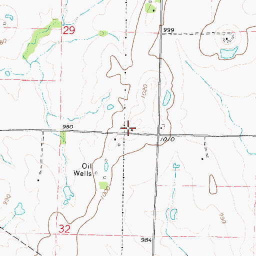Topographic Map of Sunrise School (historical), KS