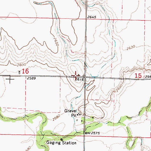 Topographic Map of Addleman School (historical), KS