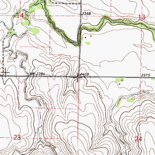 Topographic Map of Lyle School (historical), KS