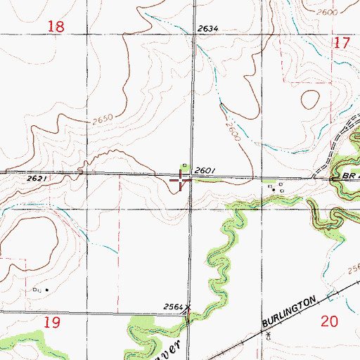 Topographic Map of School Number 11 (historical), KS
