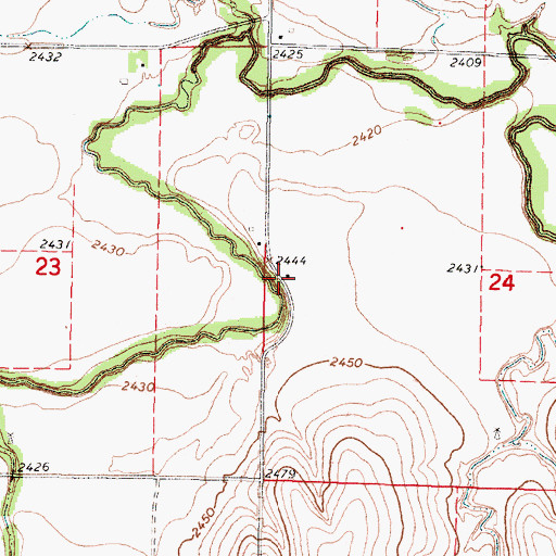 Topographic Map of Star School (historical), KS