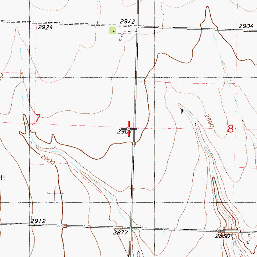 Topographic Map of Violenta School (historical), KS