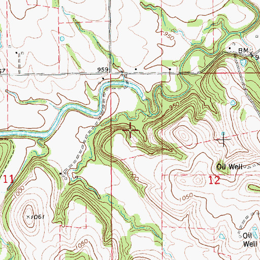 Topographic Map of Hideout School (historical), KS