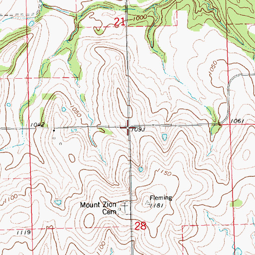 Topographic Map of North Pole School (historical), KS