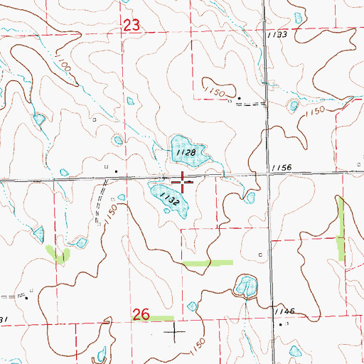 Topographic Map of Pleasant Plain School (historical), KS