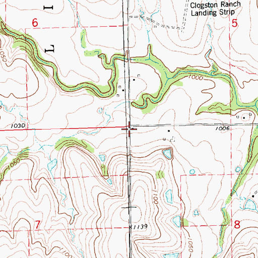 Topographic Map of Union Valley School (historical), KS