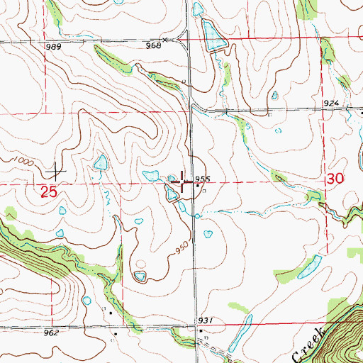 Topographic Map of Victor School (historical), KS