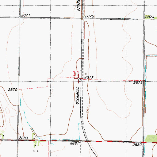 Topographic Map of Alfalfa (historical), KS