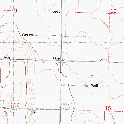 Topographic Map of Silverdale School (historical), KS