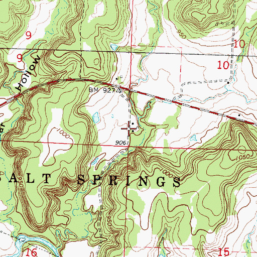 Topographic Map of Fanchier Valley School (historical), KS