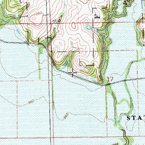 Topographic Map of Hillside School (historical), KS